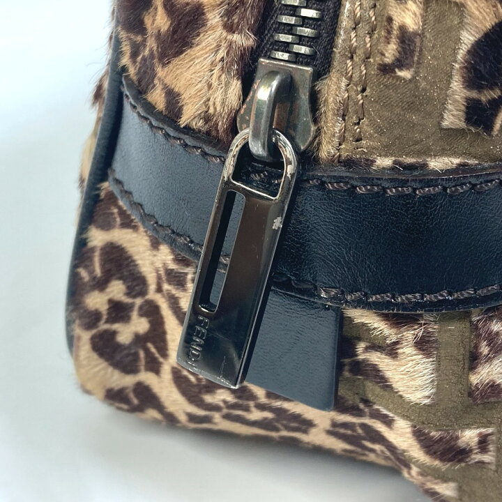 楽天市場】FENDI フェンディ 8BN004 レオパード カバン ハンドバッグ 