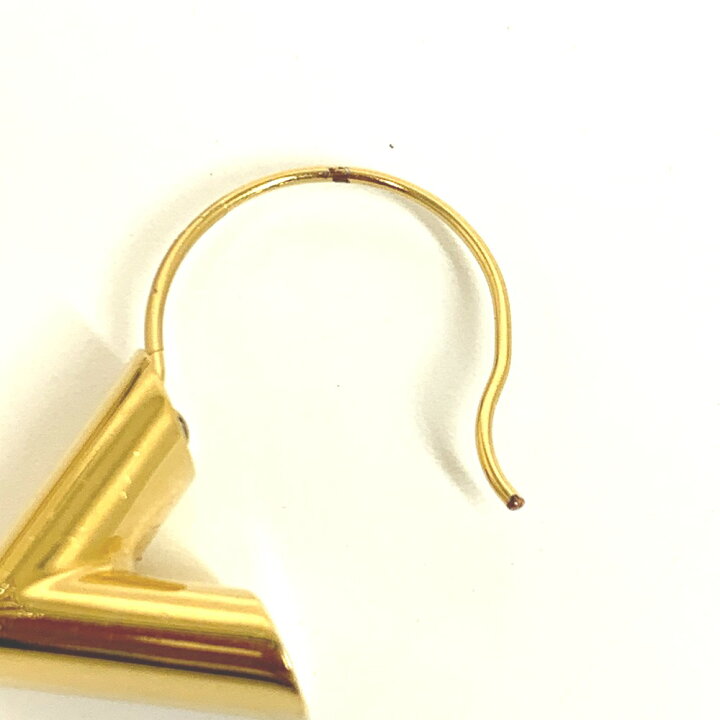 楽天市場】LOUIS VUITTON ルイヴィトン M61088 ロゴ フープイヤリング  