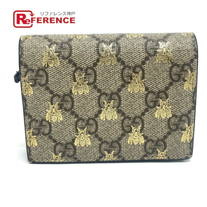 楽天市場】GUCCI グッチ 508057 GG BEE ビー コンパクトウォレット 2  