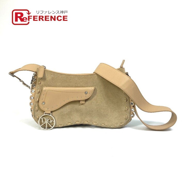 楽天市場】Dior ディオール サドル ショルダーバッグ スエード/レザー  