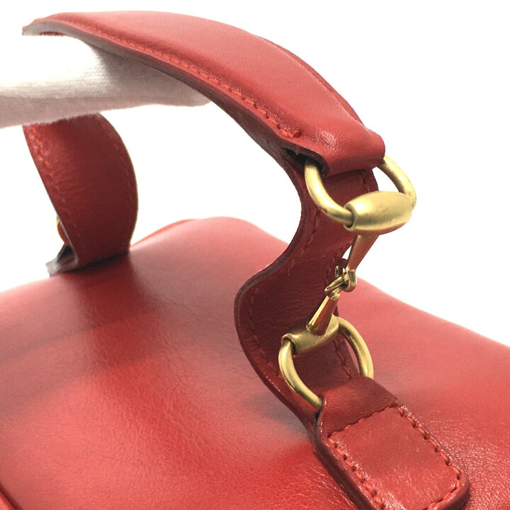 楽天市場】GUCCI グッチ 032.1705.0141 ホースビット ミニ カバン 化粧 