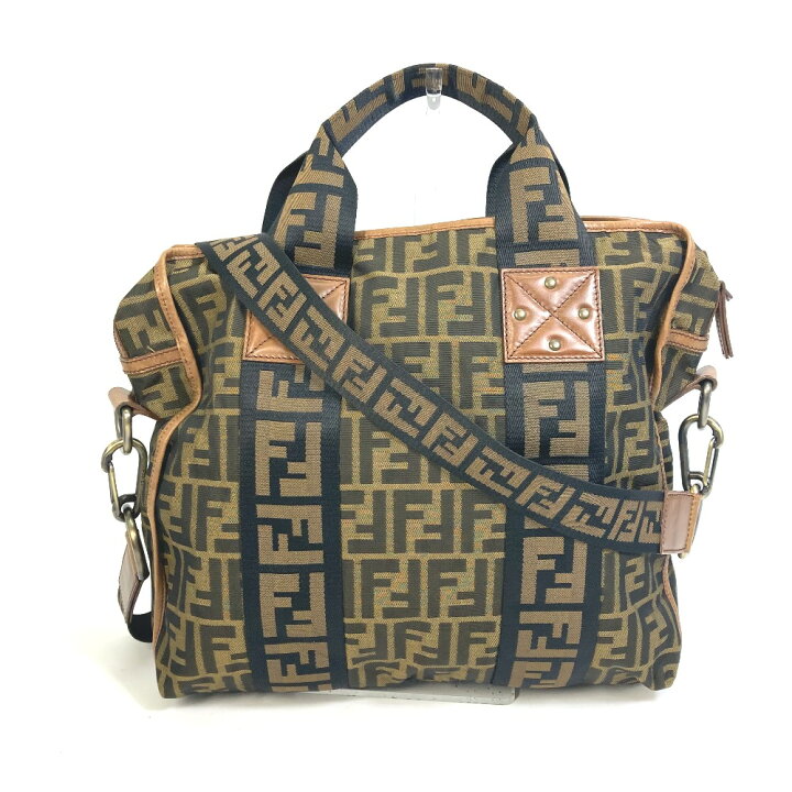 楽天市場】FENDI フェンディ 7VA158 ズッカ FF柄 ハンドバッグ 2WAY 