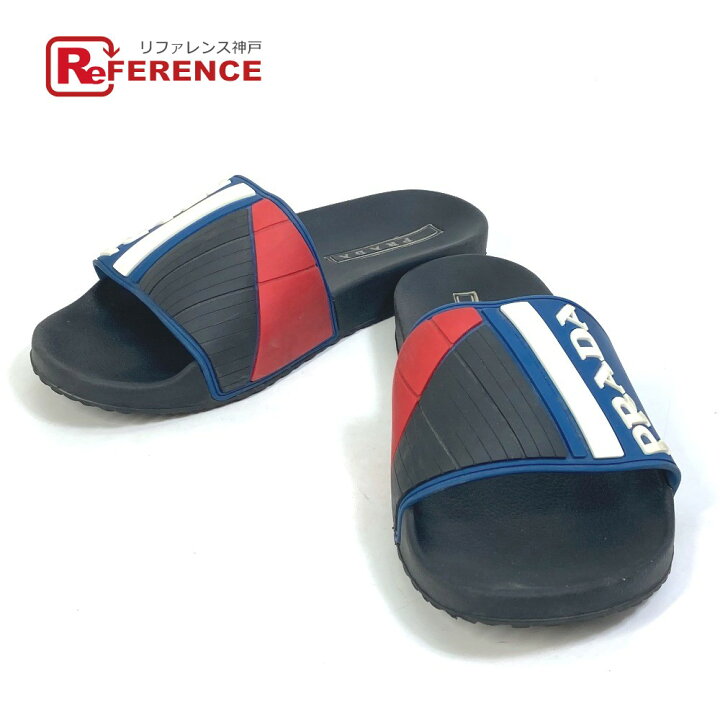 楽天市場】PRADA プラダ 4X3204 プールサンダル フラットサンダル 靴  