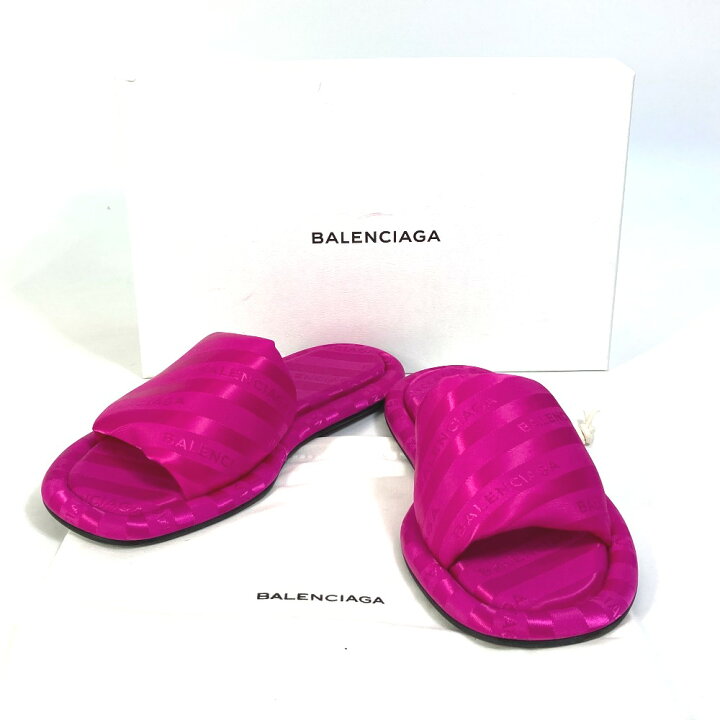 楽天市場】BALENCIAGA バレンシアガ 500579 靴 タウンサンダル ロゴ  