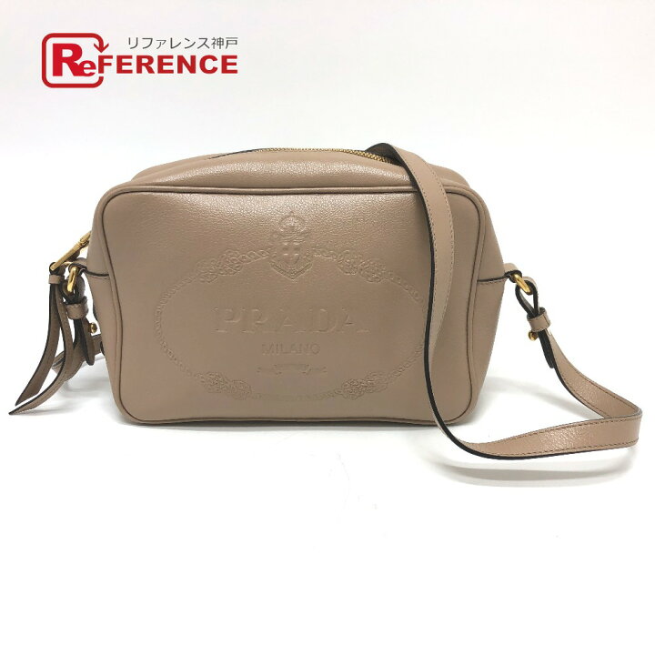 楽天市場】PRADA プラダ 1BH089 ロゴ GLACE CALF CAMMEO ファスナー式  