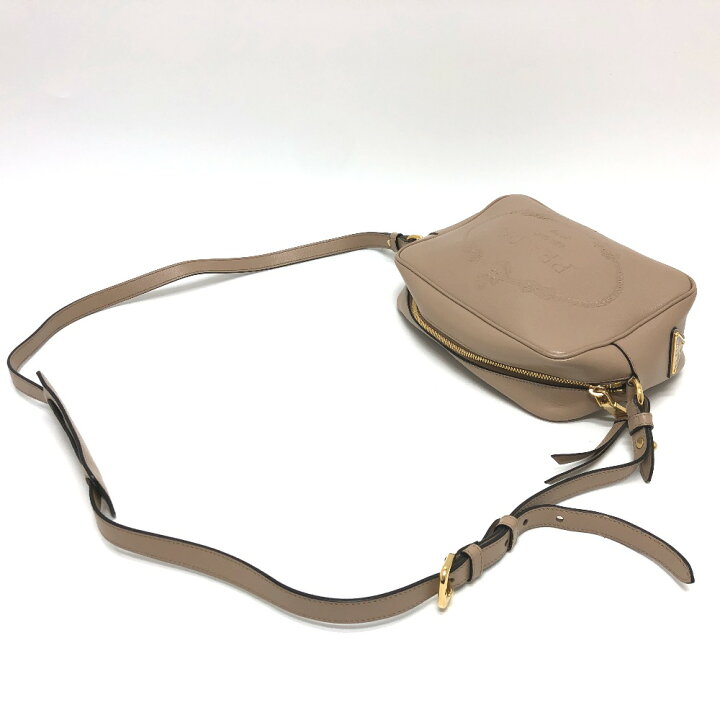 楽天市場】PRADA プラダ 1BH089 ロゴ GLACE CALF CAMMEO ファスナー式 