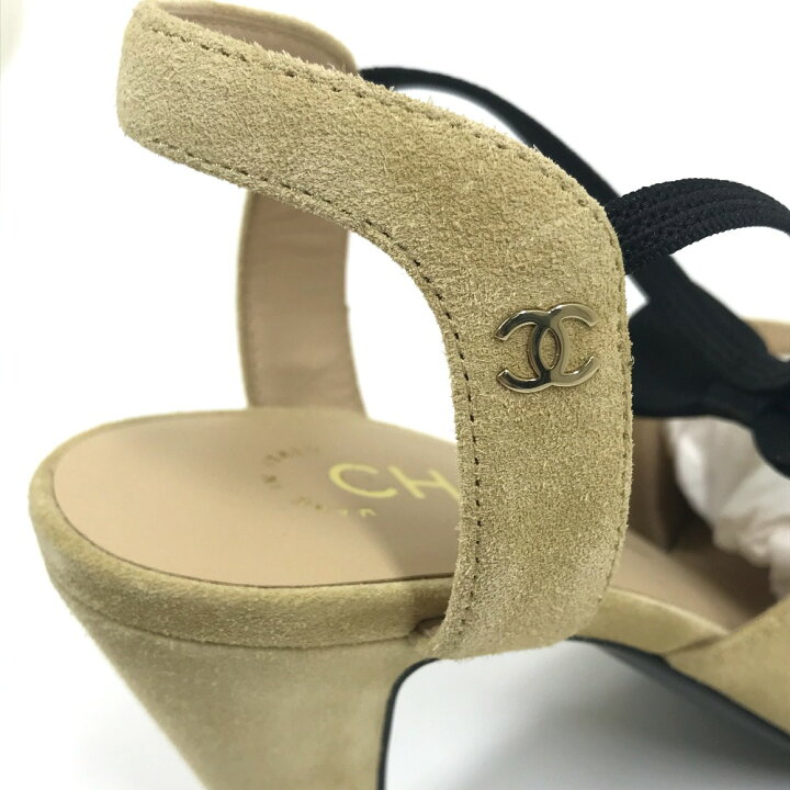 楽天市場】CHANEL シャネル G36360 ヒール CCロゴ ココマーク リボン 
