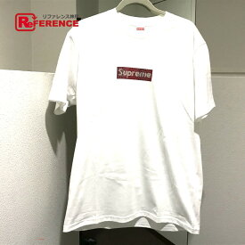 Supreme シュプリーム ボックス ロゴ Tシャツ SUPREME×スワロフスキー 2019SS 半袖Tシャツ コットン /スワロフスキー メンズ ホワイト×レッド 未使用 【中古】