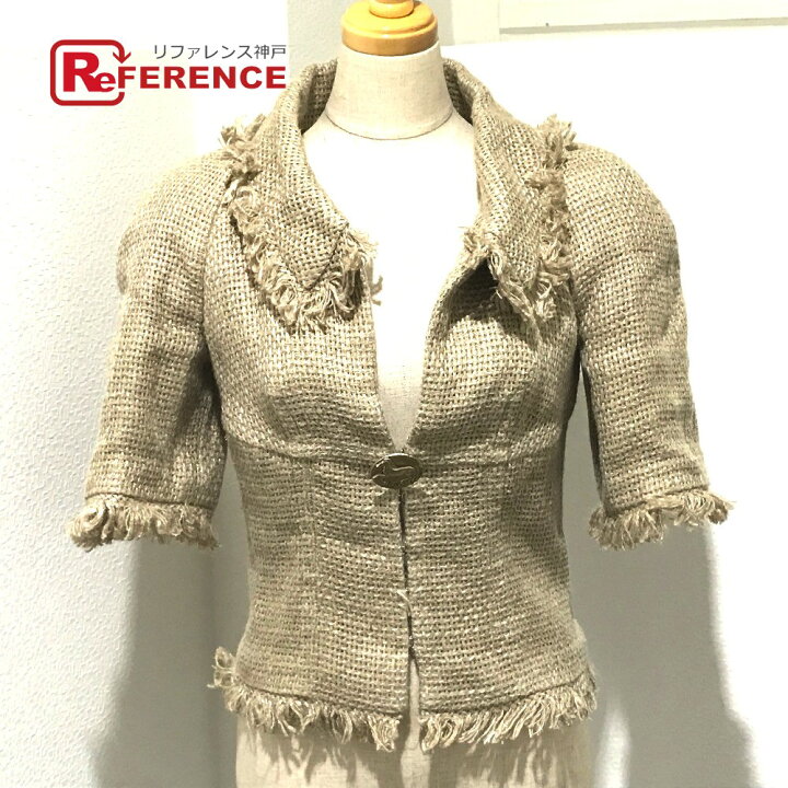 楽天市場】CHANEL シャネル CCホースボタン 18C アウターその他 リネン  