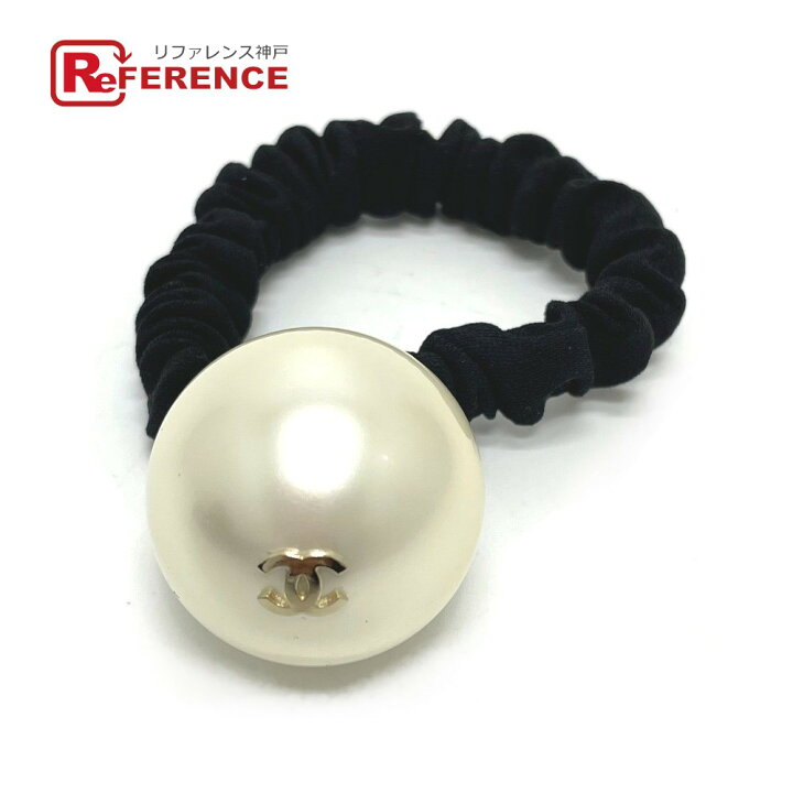 楽天市場】CHANEL シャネル CC ココマーク シュシュ F22V ヘアゴム  