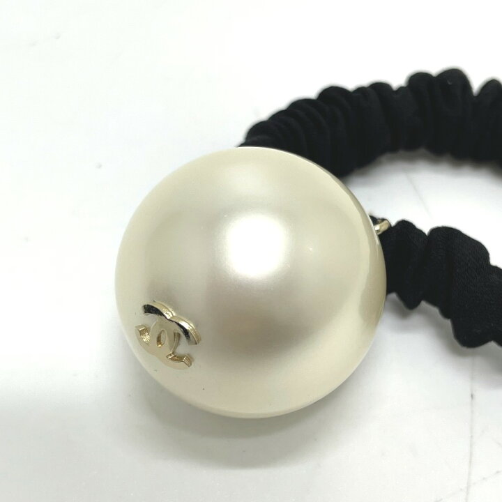 楽天市場】CHANEL シャネル CC ココマーク シュシュ F22V ヘアゴム 