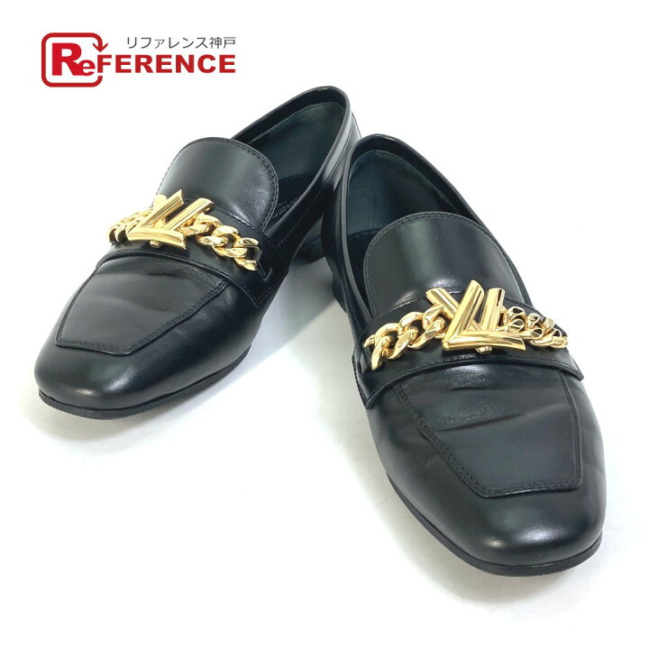 楽天市場】LOUIS VUITTON ルイヴィトン ペタンコ 靴 LV チェーンロゴ  