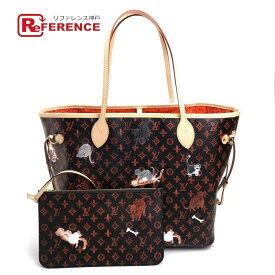 LOUIS VUITTON ルイヴィトン M44441 モノグラム ネヴァーフルMM カバン キャットグラム トートバッグ モノグラムキャンバス レディース マロン ブラウン 未使用 【中古】