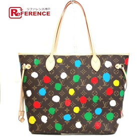 LOUIS VUITTON ルイヴィトン M46381 モノグラム ネヴァーフルMM トートバッグ カバン LV×YK 草間弥生 トートバッグ モノグラムキャンバス レディース ブラウン 未使用 【中古】