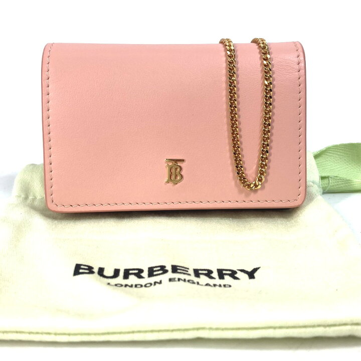 楽天市場】BURBERRY バーバリー TB チェーン ミニウォレット 