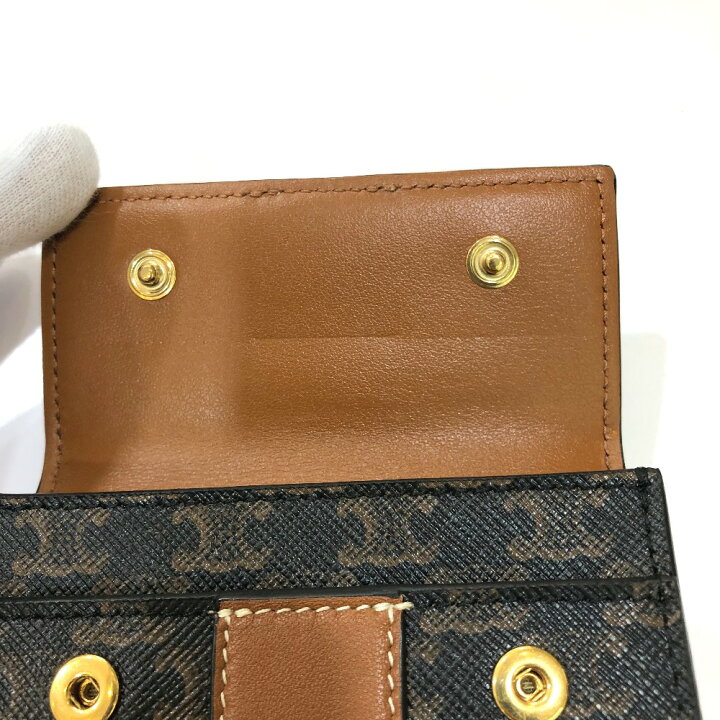 楽天市場】CELINE セリーヌ トリオンフ スモール トリフォールド 