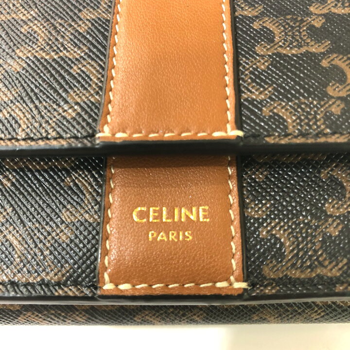 楽天市場】CELINE セリーヌ トリオンフ スモール トリフォールド 