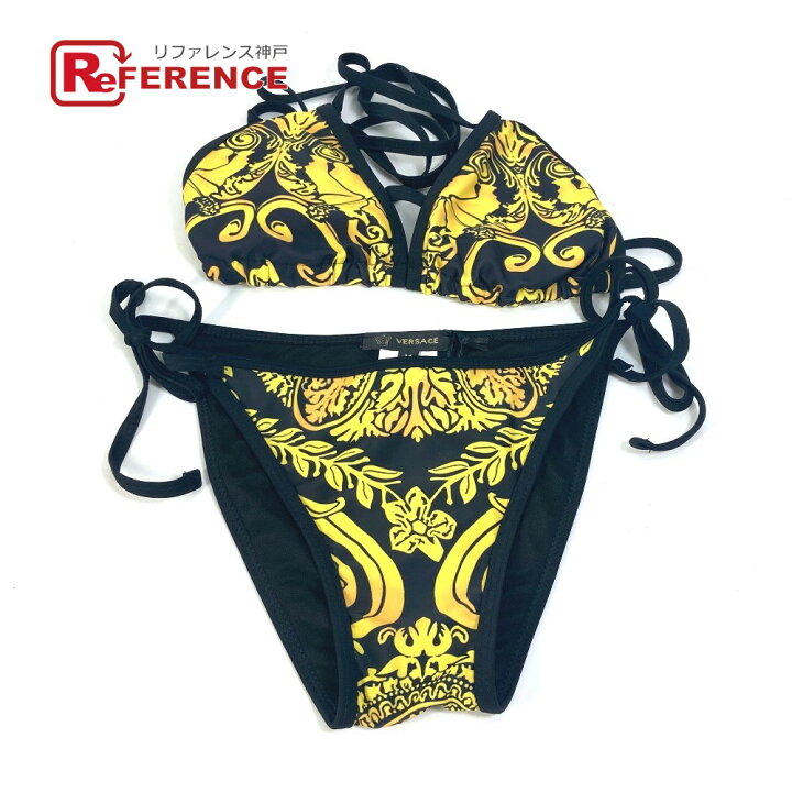 楽天市場】VERSACE ヴェルサーチ スイムウェア 上下セット ブラ パンツ 
