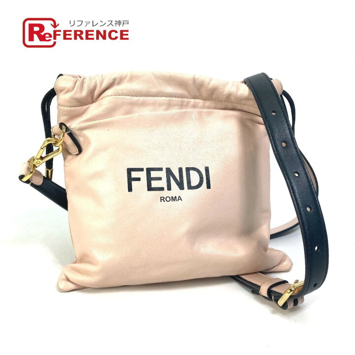 楽天市場】FENDI フェンディ 8BT337 巾着 ポシェット ポーチ 斜め掛け  