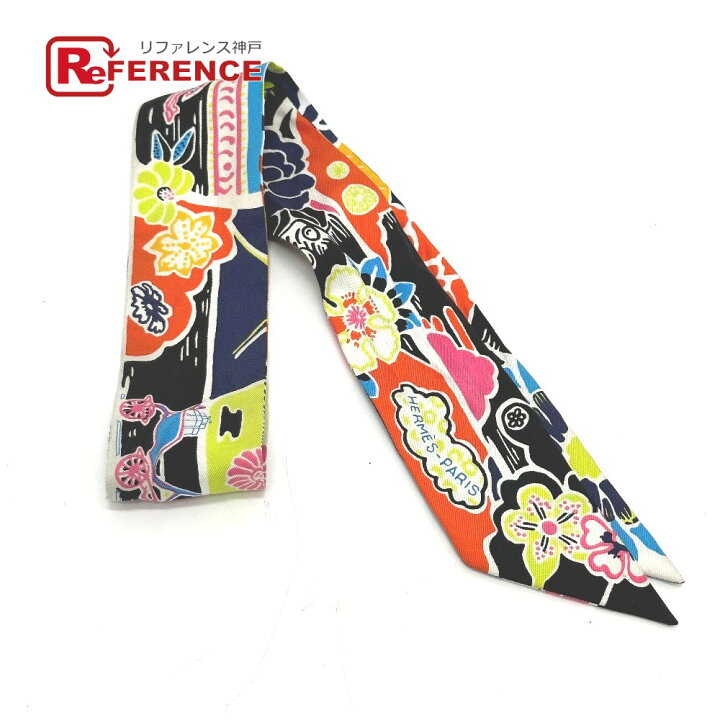 楽天市場】HERMES エルメス フラワー 紅型 BINGATA ツイリー スカーフ  