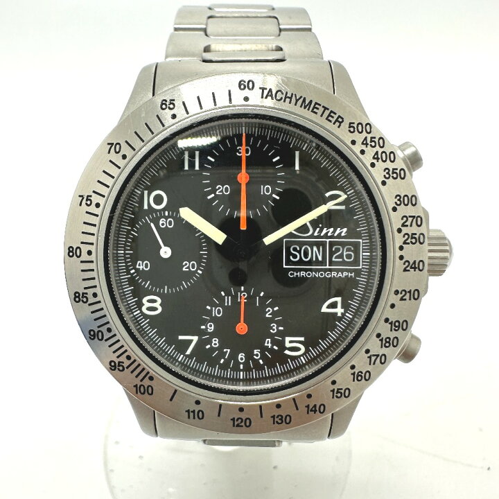 楽天市場】Sinn ジン 256.ST クロノグラフ デイデイト 自動巻き 腕時計 