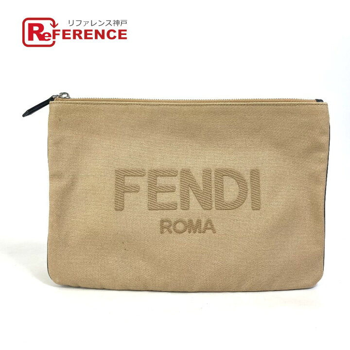 楽天市場】FENDI フェンディ ポーチ ロゴ カバン クラッチバッグ 