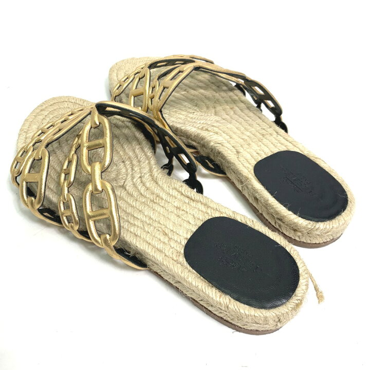 楽天市場】HERMES エルメス フラット シェーヌダンクル アンコーヌ 靴  