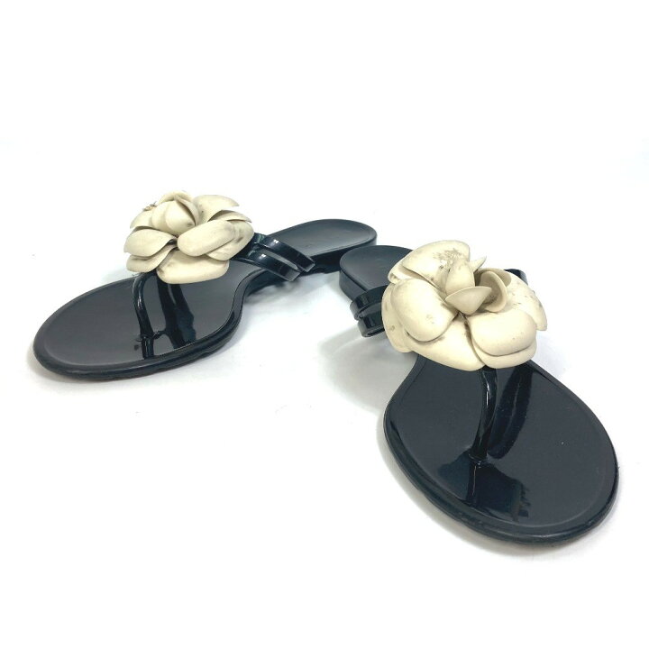 楽天市場】CHANEL シャネル フラット ペタンコ カメリア ココマーク CC  