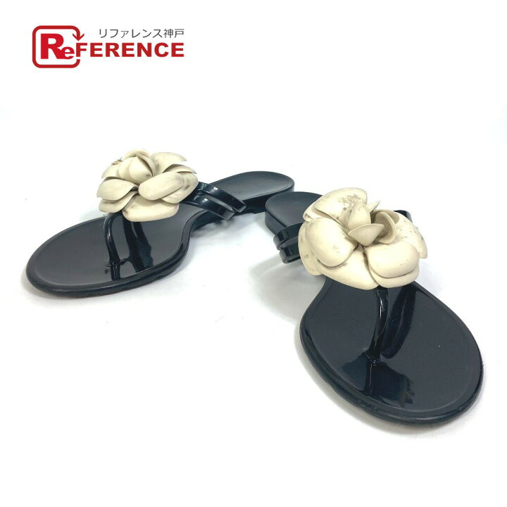 楽天市場】CHANEL シャネル フラット ペタンコ カメリア ココマーク CC  