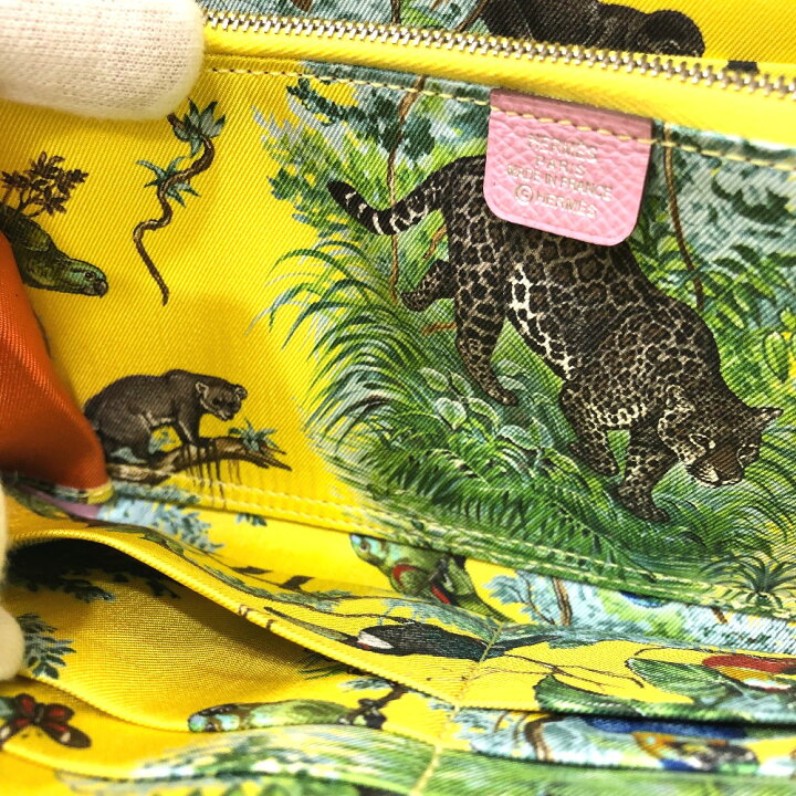 楽天市場】HERMES エルメス 総柄 アザップロング シルクイン ラウンド 