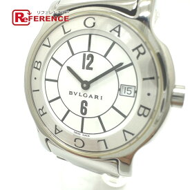 BVLGARI ブルガリ ST35S ソロテンポ クォーツ デイト 腕時計 SS メンズ シルバー 【中古】