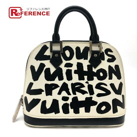 LOUIS VUITTON ルイヴィトン M92179 モノグラムグラフィティ アルマMM カバン ハンドバッグ モノグラムグラフィティキャンバス レディース ホワイト/ブラック 【中古】