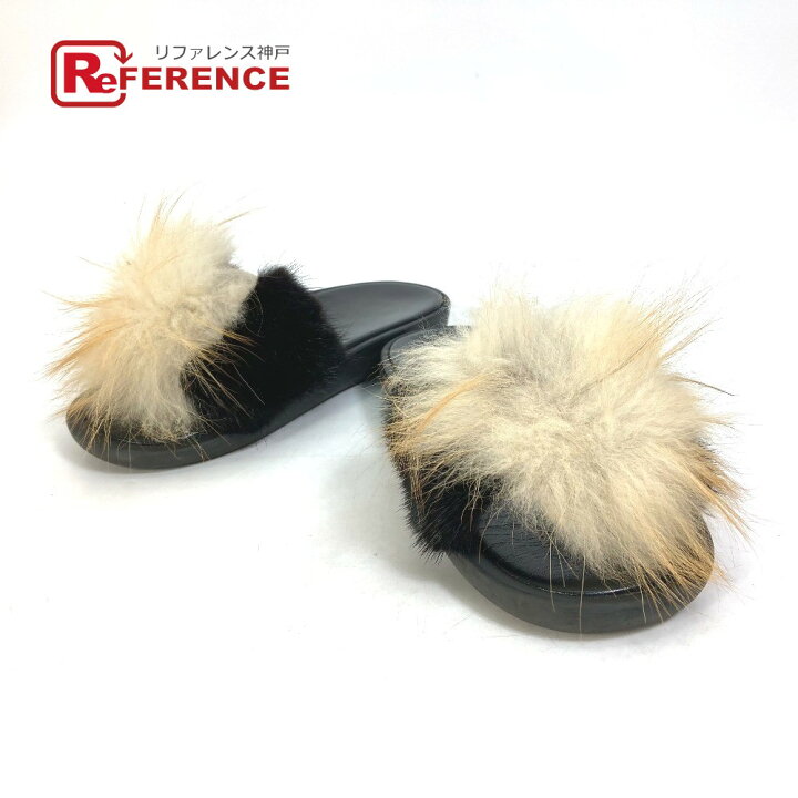 楽天市場】LOUIS VUITTON ルイヴィトン 靴 ファー フラットサンダル  