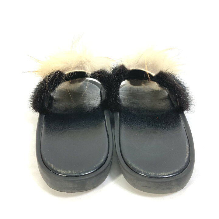 楽天市場】LOUIS VUITTON ルイヴィトン 靴 ファー フラットサンダル  