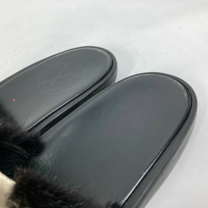 楽天市場】LOUIS VUITTON ルイヴィトン 靴 ファー フラットサンダル  