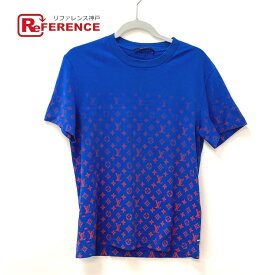 LOUIS VUITTON ルイヴィトン トップス アパレル モノグラムグラディエント グラデーション RM212 半袖Tシャツ コットン メンズ ブルー 【中古】