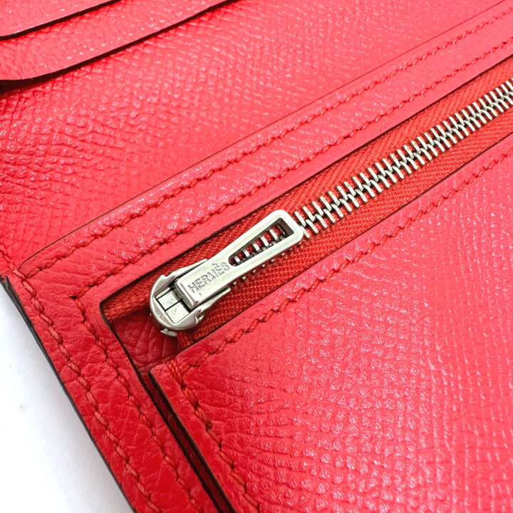 楽天市場】HERMES エルメス H金具 ベアンスフレ 2つ折り ロング 
