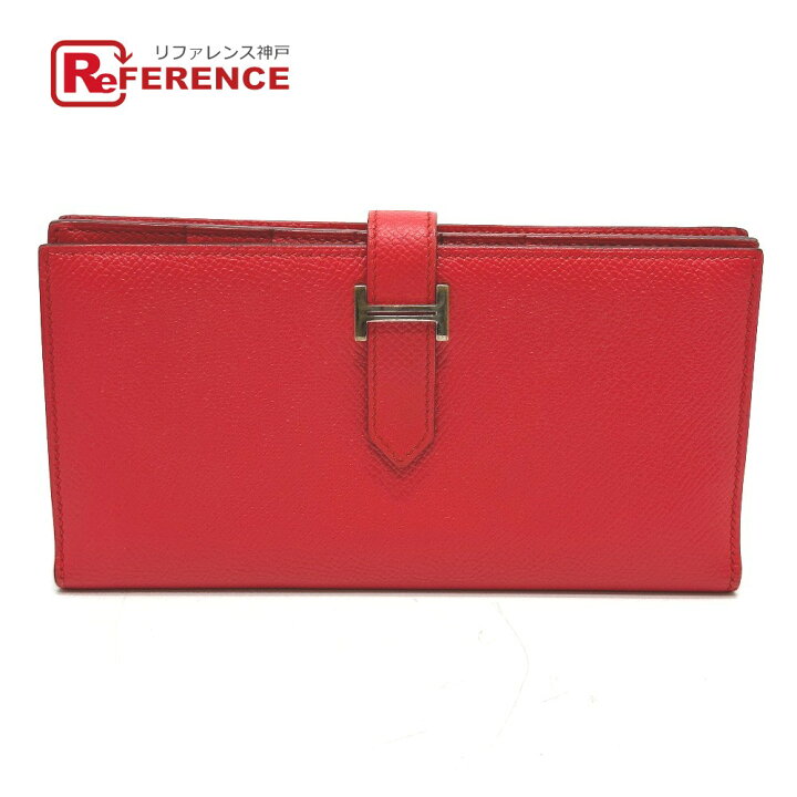 楽天市場】HERMES エルメス H金具 ベアンスフレ 2つ折り ロング  