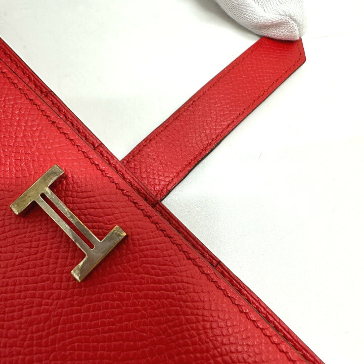 楽天市場】HERMES エルメス H金具 ベアンスフレ 2つ折り ロング 