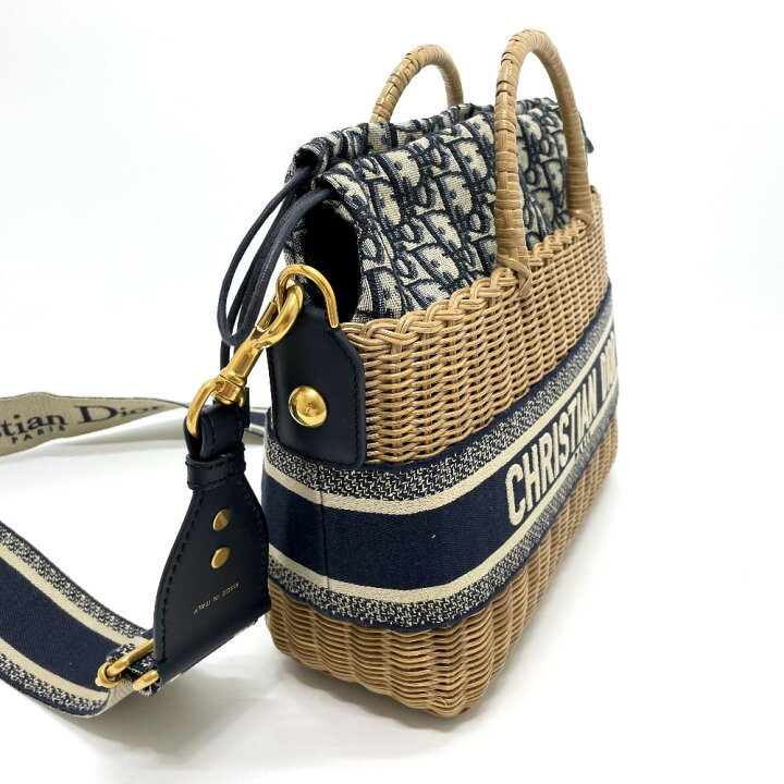 楽天市場】Dior ディオール オブリーク ウィッカー ジャカード カバン  