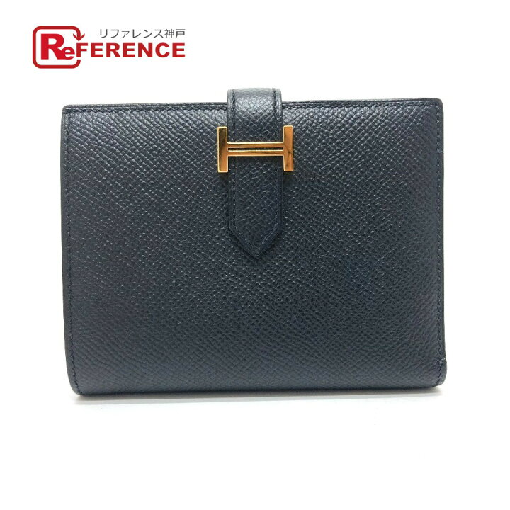 楽天市場】HERMES エルメス ベアン コンパクト ウォレット 2つ折り財布 