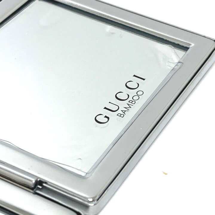 楽天市場】GUCCI グッチ 手鏡 折り畳み ミラー BAMBOO 鏡 メタル  