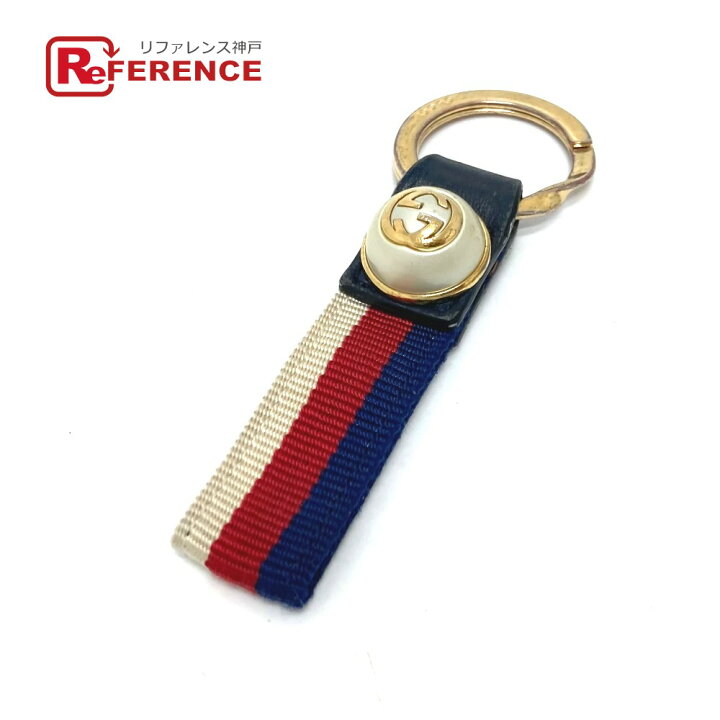 楽天市場】GUCCI グッチ GG パールライン キーホルダー 鍵 キーリング 