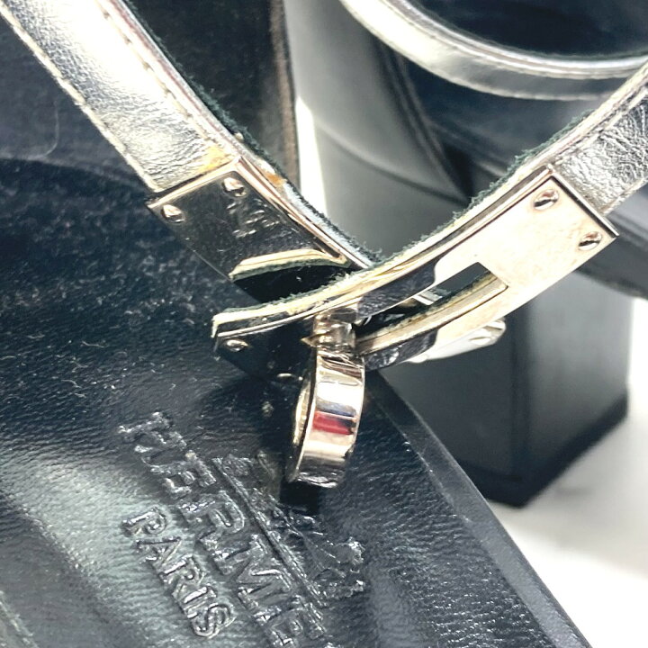 楽天市場】HERMES エルメス バイカラー ヒール シューズ 靴 マネージュ  