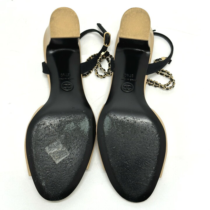楽天市場】CHANEL シャネル G45094 ココマーク CC アンクルストラップ 