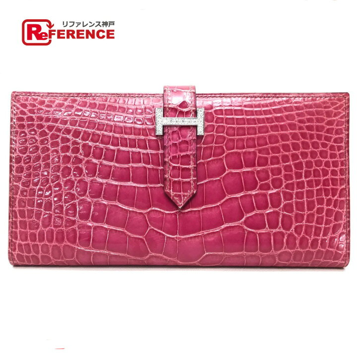 楽天市場】HERMES エルメス ベアンスフレ ダイヤモンド 2つ折り 長財布 