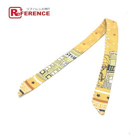 HERMES エルメス ツイリー ドールキャンディ エルメス パリ ステーション スカーフ シルク レディース イエロー 新品同様 【中古】