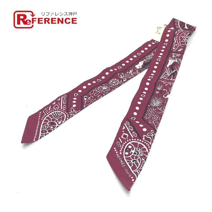 エルメススカーフバンダナ柄ペイズリーシルクHERMES 