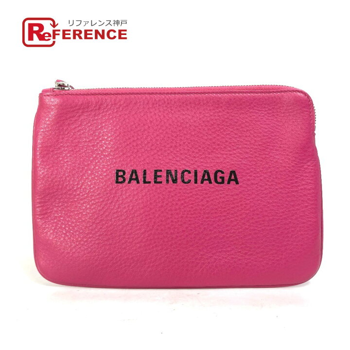 楽天市場】BALENCIAGA バレンシアガ 492465 ロゴ エブリデイ ポーチM  