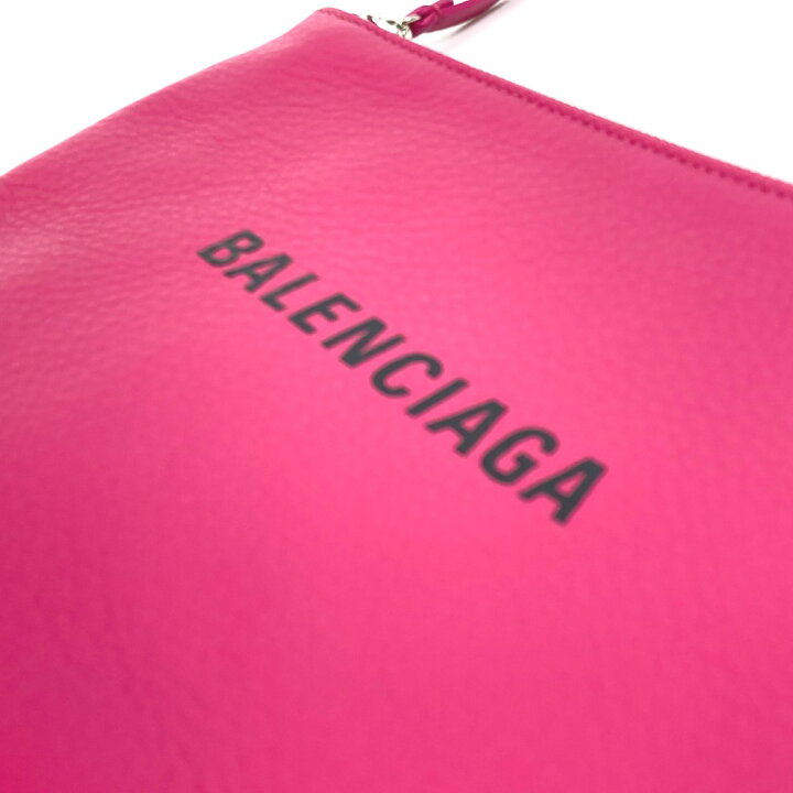 楽天市場】BALENCIAGA バレンシアガ 492465 ロゴ エブリデイ ポーチM 